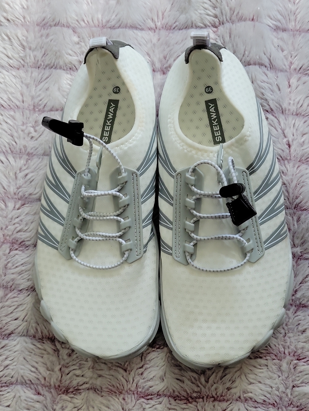 Seekway Water Quick-Dry Aqua Sock Barefoot Beach Swim Shoe W8.5 M7.5 EU Size 39